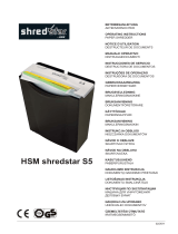HSM Shredstar S5 Operating instructions
