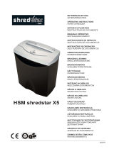 HSM Shredstar X5 Operating instructions