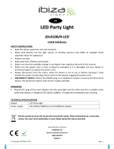 Ibiza Light JDL010B-LED Owner's manual