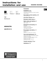 HOTPOINT/ARISTON AQLF9D 69 U (EU)/A User guide