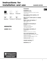 Hotpoint-Ariston AQM8D 49 U (EU) /A Owner's manual