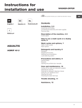 Hotpoint-Ariston AQM8F 49 U (EU) Owner's manual