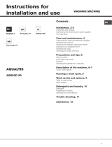 Hotpoint AQS82D 29 EU/A Owner's manual