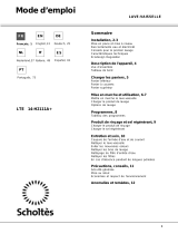 Scholtes LTE 14-H2111 A .R Owner's manual