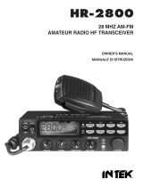 INTEK HR-2800 Owner's manual