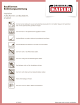 Kaiser Inspiration emaillierte Backformen / Cuisine Line Operating instructions