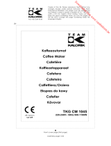KALORIK TKG CM 1045 RWD Owner's manual