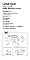 Kensington Charge, Sync, Dock Charge, synchronisation, socle User manual