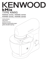 Kenwood kMix Almond Stand Mixer KMX52 Owner's manual