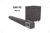 Klipsch BAR 40 Sound Bar + Wireless Subwoofer Certified Factory Refurbished Owner's manual