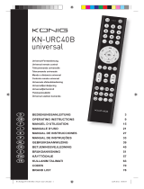 König KN-URC40B Owner's manual