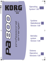 Korg PA800 Owner's manual