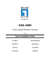 LevelOne 2-Bay Gigabit Network Storage Installation guide