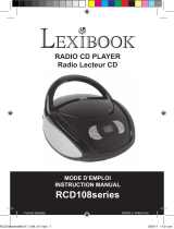 Lexibook RCD108 Série User manual