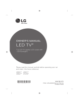 LG 60UF695V Owner's manual