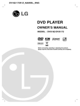 LG DVX172 Owner's manual