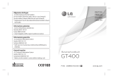 LG GT400 User manual