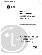 LG RH-277H User manual