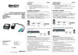 Lindy 100m CAT5e/6 PS/2 Keyboard & Mouse Extender User manual