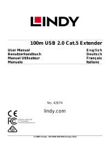 Lindy 100m USB 2.0 Cat.5 Extender User manual