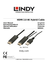 Lindy 10m Fibre Optic Hybrid HDMI 2.0 18G Cable User manual