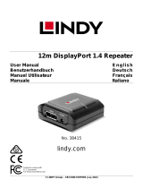 Lindy 12m DisplayPort 1.4 Repeater User manual