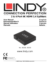 Lindy 2 Port HDMI 10.2G Splitter User manual
