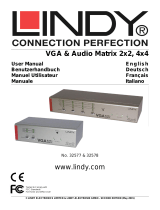 Lindy 2 Port VGA & Audio Matrix User manual