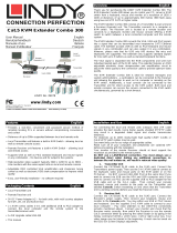 Lindy 300m CAT5 KVM Extender Combo, USB & VGA User manual