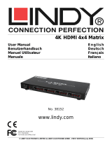 Lindy 4x4 HDMI 10.2G Matrix Switch User manual