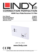 Lindy 70m C6 HDMI Faceplate Receiver User manual