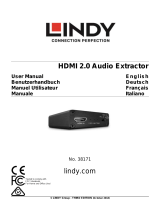 Lindy HDMI 18G Audio Extractor User manual