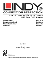 Lindy USB 3.1 Type C to VGA Converter User manual