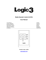 Logic3 Media Remote Control LG291 User manual
