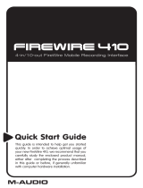 M-Audio FireWire 410 Owner's manual