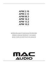 MAC Audio APM 2.13 Owner's manual