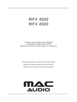 MAC Audio MPX 4500 Owner's manual