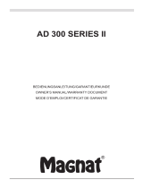 Magnat Audio AD 300 Series II Owner's manual