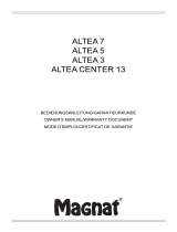 Magnat Altea Center 13 Owner's manual