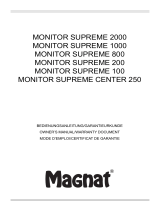 Magnat Monitor Supreme Center 250 Owner's manual