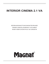 Magnat Audio INTERIOR CINEMA 2.1 VA Owner's manual