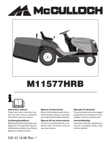 McCulloch M11577HRB User manual