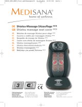 Medisana MCN Shiatsu massage seat cover Owner's manual