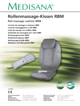 Medisana Roll massage seat cover RBM Owner's manual