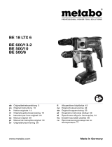 Metabo BE 18 LTX 6 Operating instructions