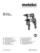 Metabo BE 75-16 Operating instructions