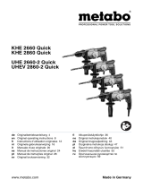 Metabo KHE 2660 Quick Operating instructions