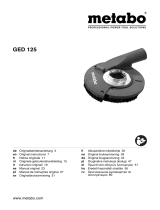Metabo Grinding Extraction Hood GED 125 Operating instructions