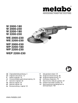 Metabo W 2200-230 Operating instructions