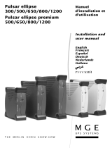 MGE UPS Systems 300, 500, 650, 800, 1200, Premium 500, Premium 650, Premium 800, Premium 1200 User manual